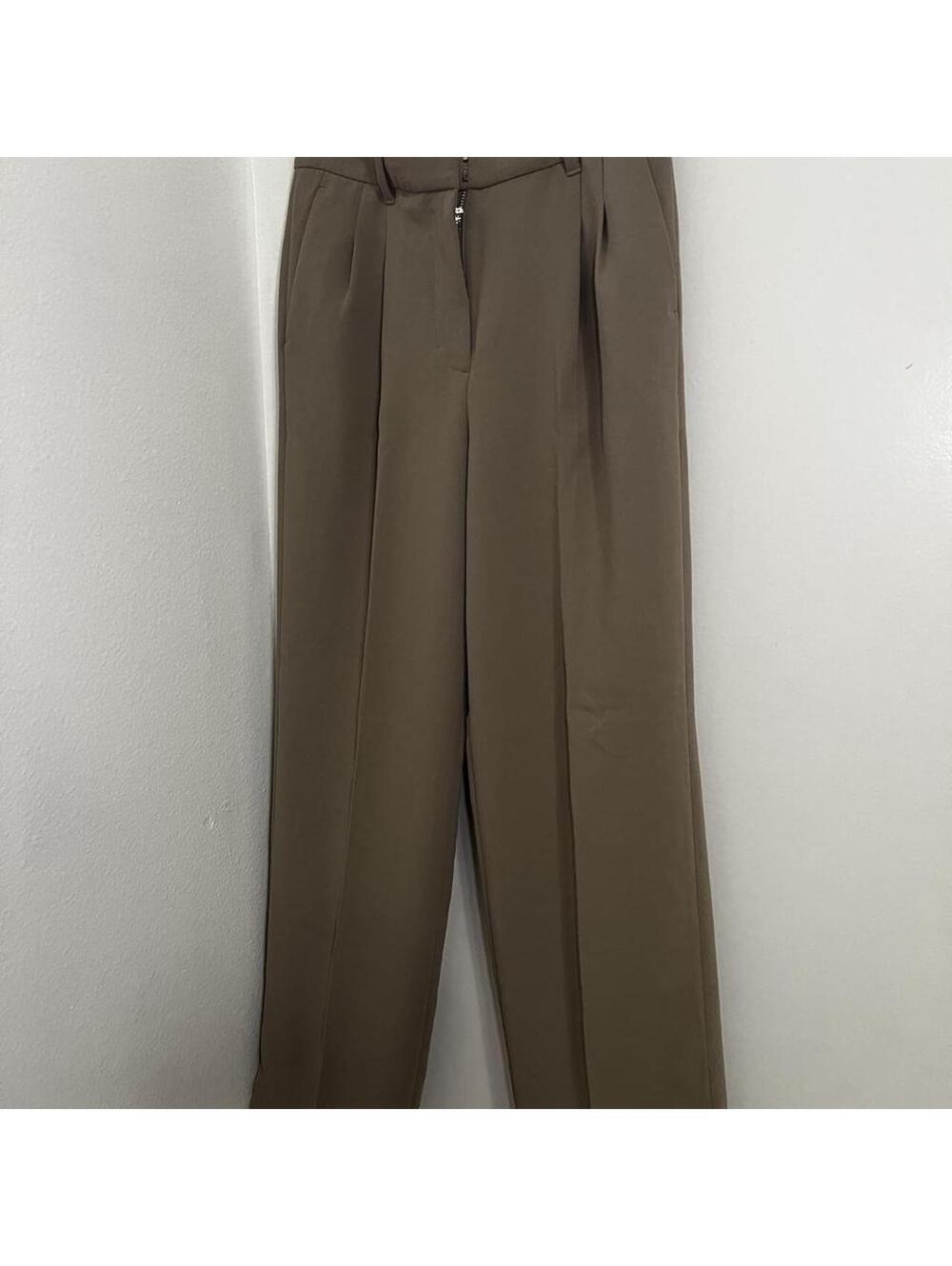 Aritzia The Effortless Pant - Crepette | Nomad Taupe | Size 4 Short / High Rise